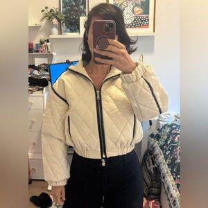 7 Seven Quilted Cream Jacket